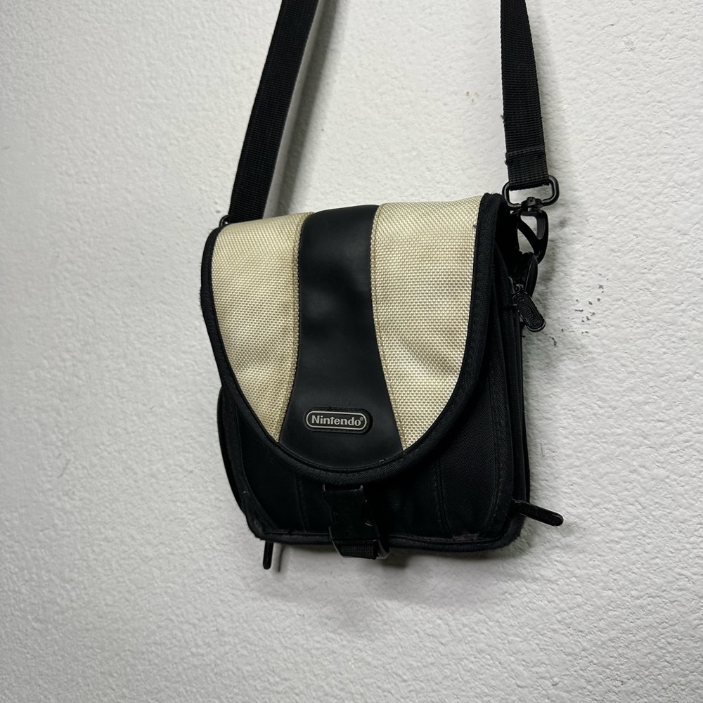 Nintendo Black and White Men's Messenger Bag